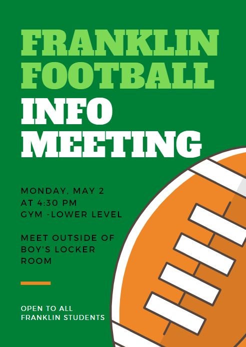 Football Informational Meeting 5/2 Gym lover level